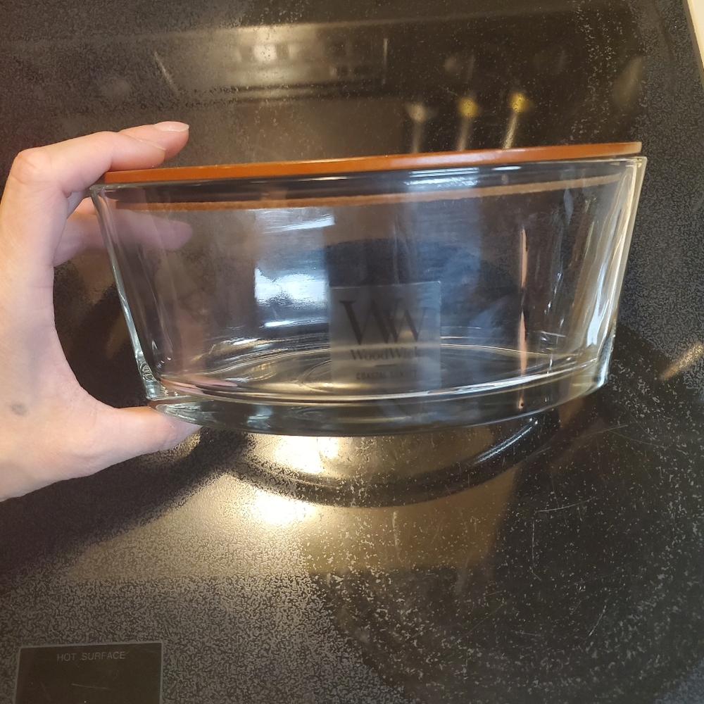 Empty candle jar